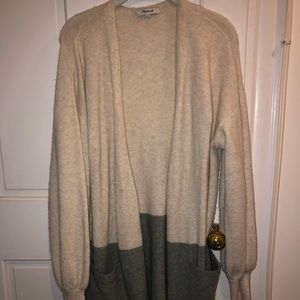 Madewell long open sweater